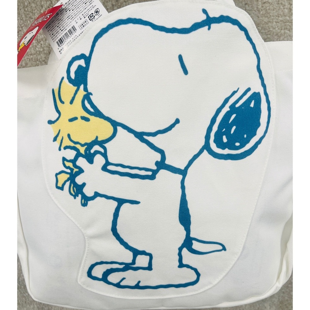 Peanuts‎ Snoopy Woodstock Tote Bag Canvas From Japan Comics Retro NWT - Picture 4 of 9